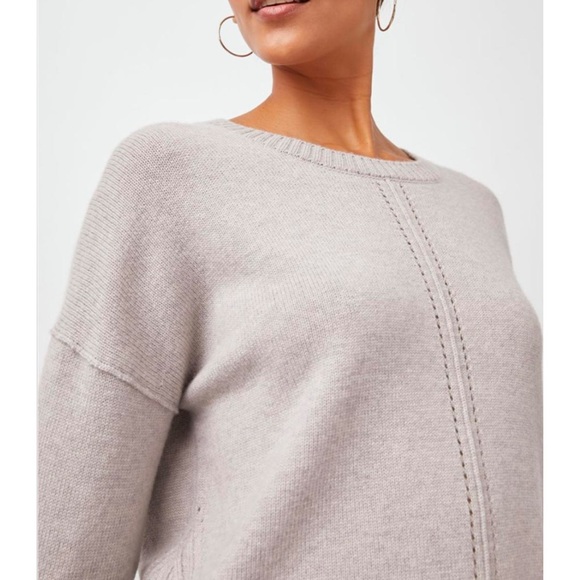BOGO! Rails Presley Pullover Pointelle Sweater Wool Cashmere Dove Gray Small - Picture 2 of 11
